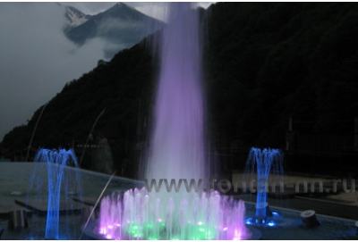Светомузыкальный фонтан на Черноморском побережье
