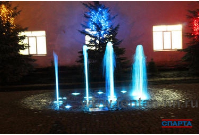 Пешеходный светодинамический фонтан в г. Богородск